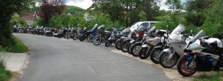 Motorräder am Jugendheim 2018